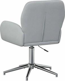 vidaXL Forgós Íróasztali Székek 2 db 54 x 58 x 90 cm Világosszürke