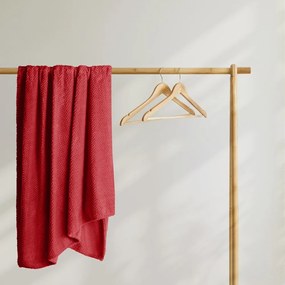 Henry piros mikroszálas takaró, 220 x 240 cm - DecoKing