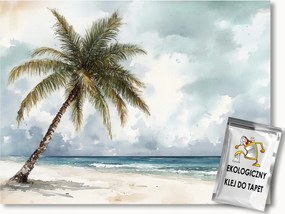 FotĂłtapĂ©ta Flizelina TĂĄjkĂ©p Tengerpart ĂceĂĄn Fa PĂĄlmafa 104x70,5 ragasztĂł