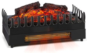 Kamini FX, elektromos kandalló, kandallóbetét, 1000/2000 W, 2 W LED, fekete