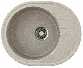 Venera M Metalac 155197 Gránit Mosogatótálca - Extra mély, Csepegtetőtálcás, Design, Bézs