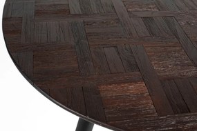 Teakfa kerek étkezőasztal 76x111 cm Webster – White Label