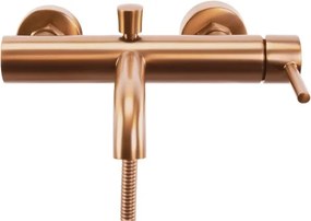 REA-B1115 - LUNGO kádcsaptelep készlet, szálcsiszolt vörösréz