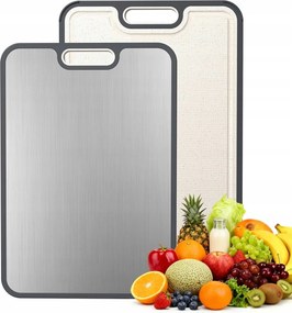 Tiszta titánból készült kétoldalas vágódeszka.