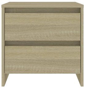 2 db sonoma tölgy szerelt fa éjjeliszekrény 45x34,5x44,5 cm