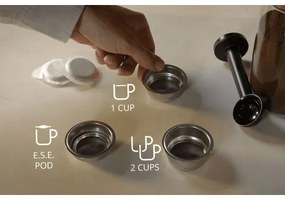 Krups - Karos kávéfőző két csészéhez AUTHENTIC 1450W/230V szürke