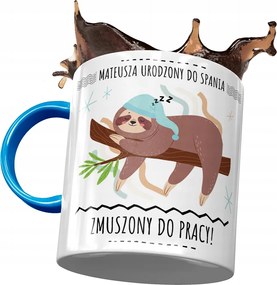 Kék Bögre Máté Férj Kollégának Ajándék Nyomtatott Fotóval