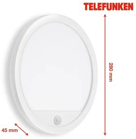 Telefunken 313706TF-LED Kültéri fali lámpa érzékelővel LED/15W/230V IP44
