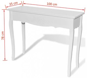 fehér fésülködőasztal