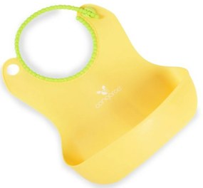Cangoroo Szilikon előke Baby Bib Am Am - sárga