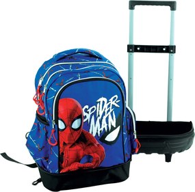 Pókember Evergreen prémium gurulós iskolatáska, táska 42 cm