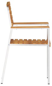 Összecsukható kerti székek 8 db 54.5x56x89 cm Tömör akácfából