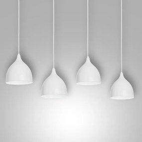 Csillár zsinóron NOAK 4xE27/15W/230V szürke