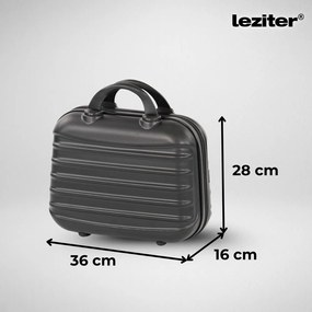 TraveLux Max IX gurulós bőrönd szett fekete
