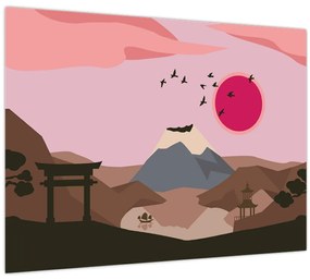 Üveg kép - Japán N⁰2 (70x50 cm)