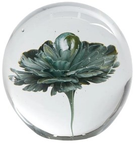 Üveg papírnehezék (magasság 8 cm) Flower – Light &amp; Living