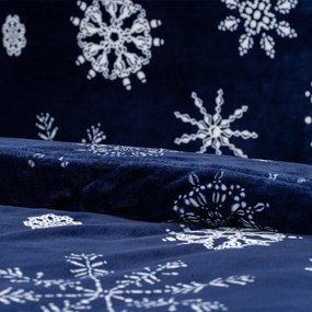 4Home Midnight Snowfall mikroflanel ágynemű, 140 x 220 cm, 70 x 90 cm