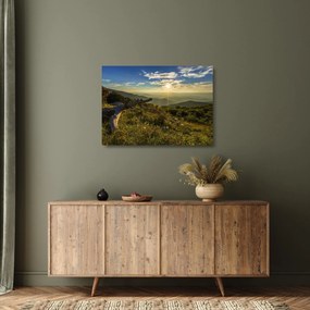 Kép - kilátás a tájra (üvegen) (70x50 cm)