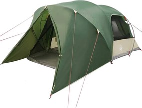 vidaXL Kupola Sátor 4 Fős levehető esővédővel Zöld 455 x 252 x 178 cm