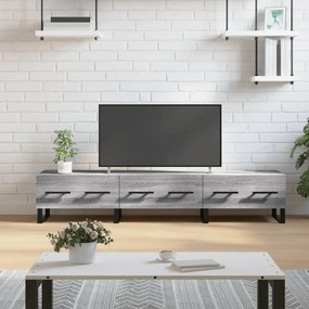 Szürke sonoma színű műfa TV-szekrény 150x36x50 cm