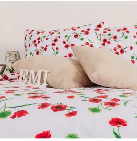 EMI Pipacs pamut ágyneműhuzat 140x200 + 70x90
