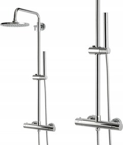 Zuhanyszett Zuhanyoszlop Termosztátos Csaptelep Esőztető