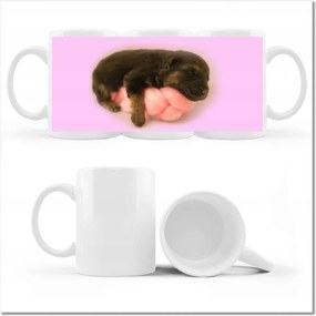 Kiskutya mintás bögre