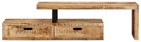 tömör mangófa TV-állvány (118-200) x 30 x 40 cm