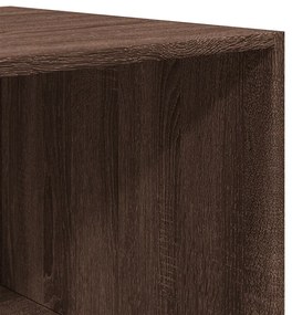 barna tölgy színű szerelt fa ruhásszekrény 100 x 50 x 200 cm