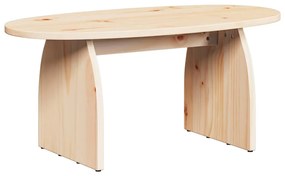 Dohányzóasztal Természetes 80 x 40 x 35 cm Tömör fenyőfa