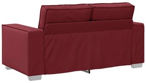 Kétszemélyes Kanapé Bordó 120 cm Műbőr