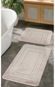 Világosbarna fürdőszobai kilépő szett 2 db-os 50x80 cm Cerceve – Foutastic