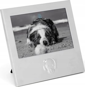 Ezüstözött kutyusos képkeret| Méret: 10x15 cm Cikkszám: ZV6916231