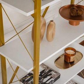 Elysian White and Gold polcállvány