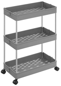 Akció Multifunkciós gurulós állvány MOBIX 3 kosárral, szürke II. osztály
