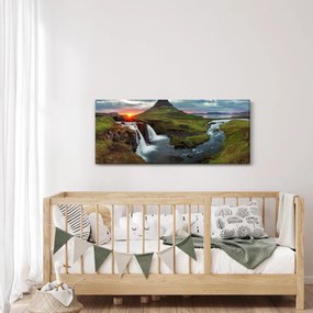 Kép - Kirkjufell naplementében (120x50 cm)