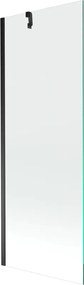 Mexen Next kádparaván 1-szárnyú 70 x 150 cm, átlátszó, fekete - 895-070-000-00-00-70
