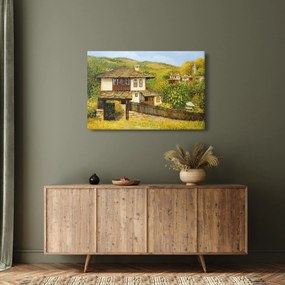 Kép - Házak nyáron (90x60 cm)