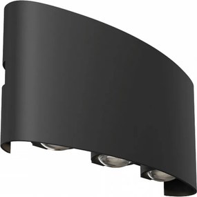 MAYTONI O417WL-L6B3K STRATO Modern Kültéri Fali Lámpa Fehér, Fekete LED IP54