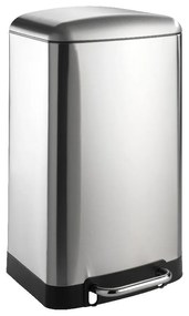 Pedálos rozsdamentes acél szemetes, 30 l - Wenko