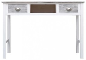 szürke fa íróasztal 110 x 45 x 76 cm