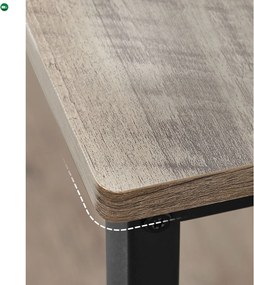 Konyhai polc, konyhasziget polcokkal, greige és fekete 120x60x90cm
