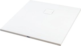Cagliari || White 80x80x2,6 cm szögletes, SMC zuhanytálca szifonnal