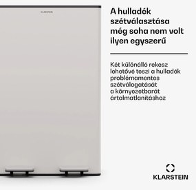Klarstein EcoVista, hulladékgyűjtő komposztálóval, 60 l + 3 l/tároló, + komposztáló, Soft-Close