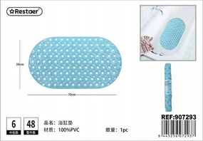 Ovális kádszőnyeg Morandi Kék 70x39cm