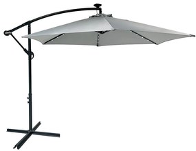AVENBERG SUNNY LED 300 Nagy állítható napernyő, átmérő 3M, szürke