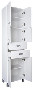 Viva SZQUARE fürdőszobai ÁLLÓSZEKRÉNY 192 magas - POLCOS - 50 x 35 x 192 cm
