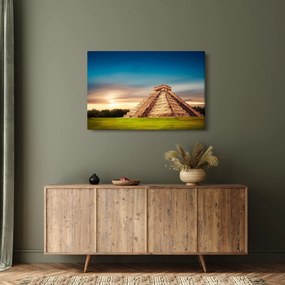 A híres maja emlékmű képe (90x60 cm)