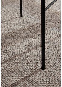 Szürke-krémszínű mosható futószőnyeg 80x240 cm Rocco Dark Cream – Elle Decoration