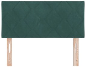 Fejtámla Gyémánt Blokk Design Sötét Zöld 90 cm Bársony
